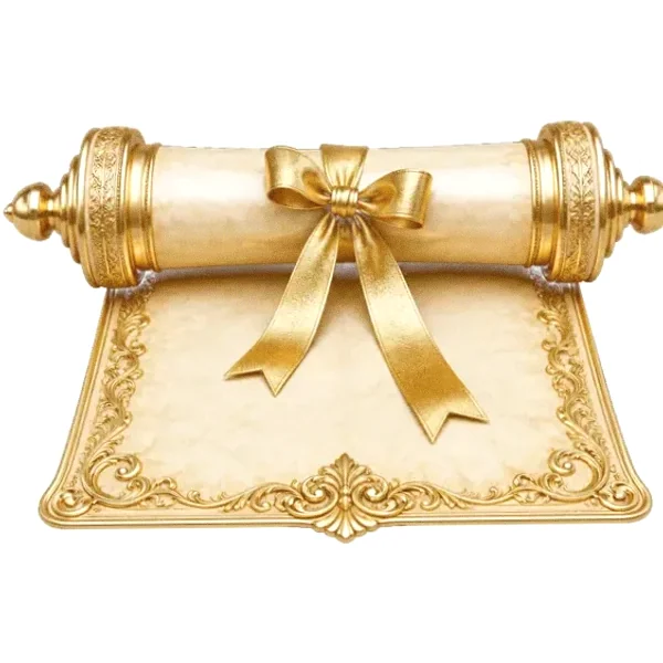 Decorated parchment scroll — Lizaro