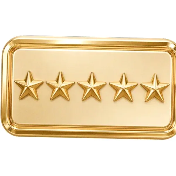 Five-star rating plaque — Lizaro
