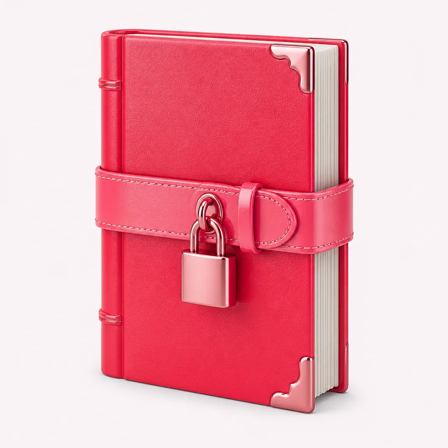 Book with padlock strap — Lizaro
