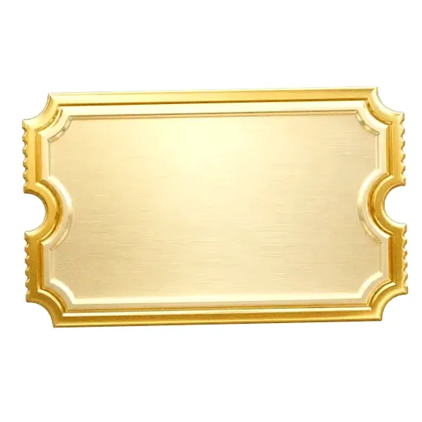 Blank ticket plaque — Lizaro