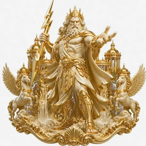 Zeus with lightning — Lizaro