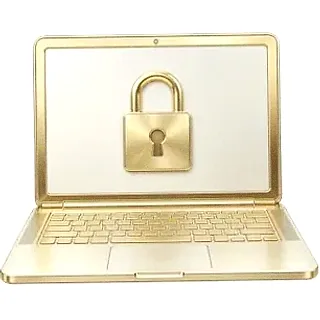 Laptop with padlock — Lizaro
