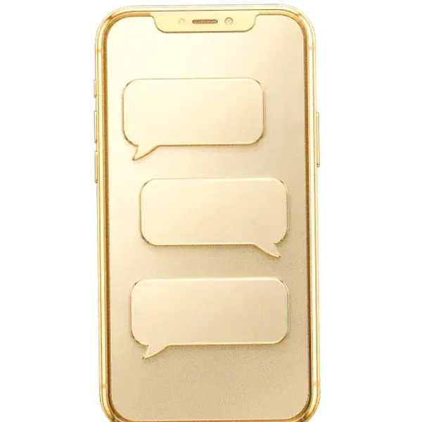 Smartphone with chat bubbles — Lizaro