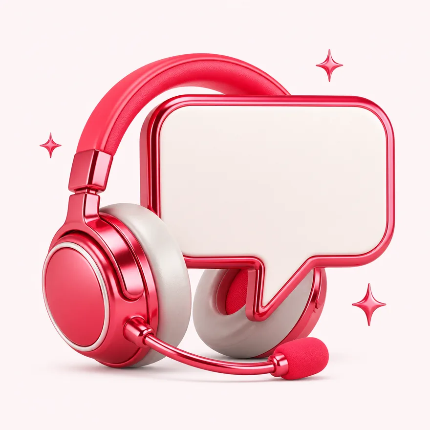 Headset with speech bubble — Lizaro