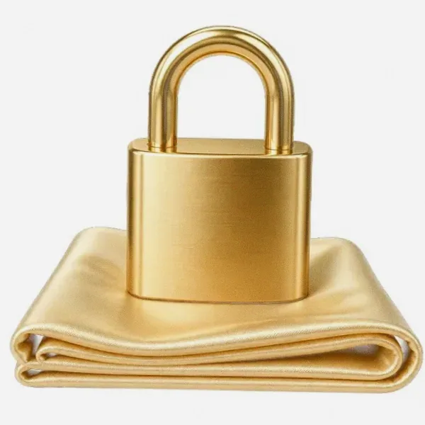 Padlock on folded cloth — Lizaro